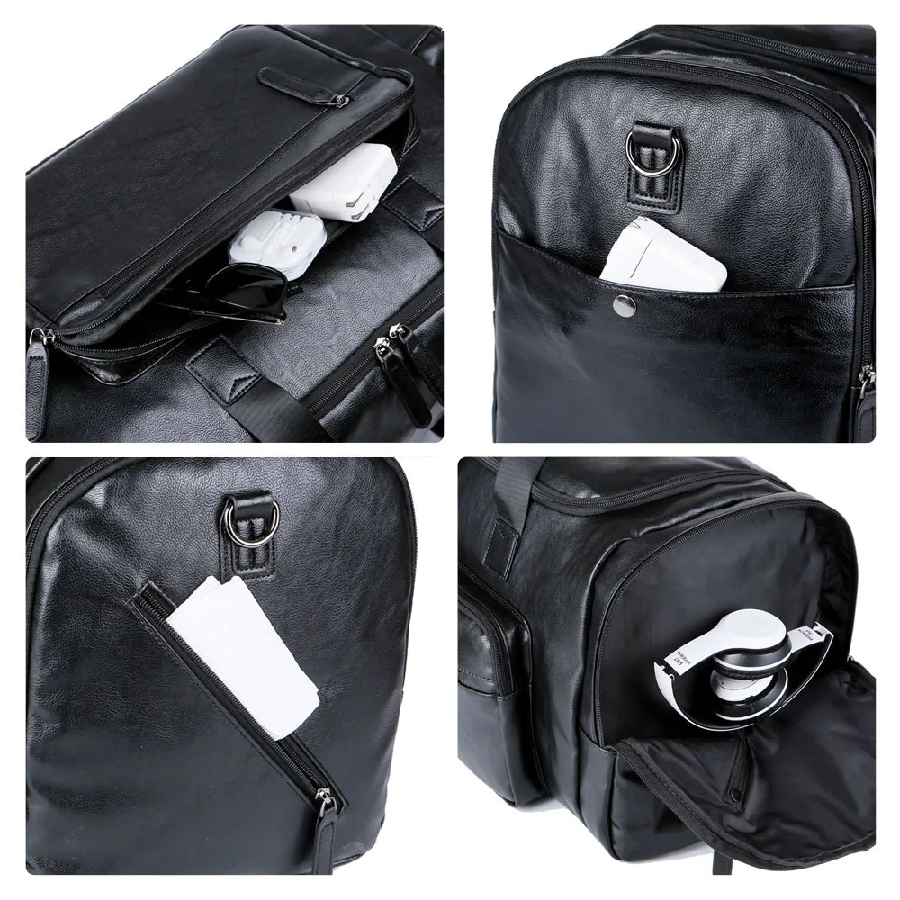 Archer Men's Leather Travel Bag | Stylish & Durable Weekender Homme8