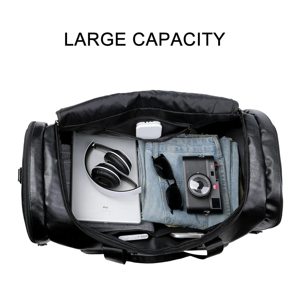 Archer Men's Leather Travel Bag | Stylish & Durable Weekender Homme8