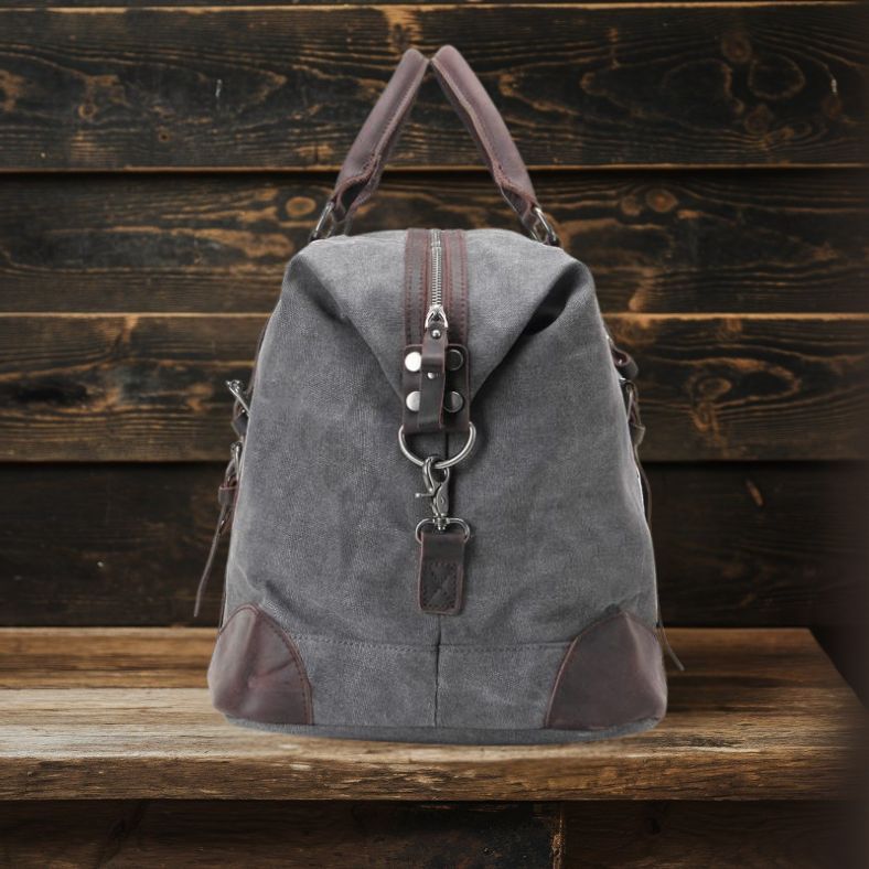 Boston Canvas Overnight Bag - Stylish, Durable & Spacious Travel Companion Homme8 waxed canvas duffle bag