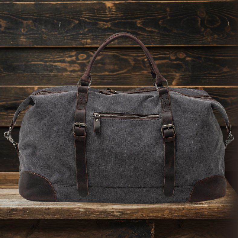 Boston Canvas Overnight Bag - Stylish, Durable & Spacious Travel Companion Homme8 waxed canvas duffle bag