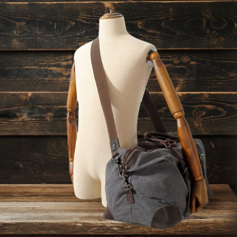 Boston Canvas Overnight Bag - Stylish, Durable & Spacious Travel Companion Homme8 waxed canvas duffle bag