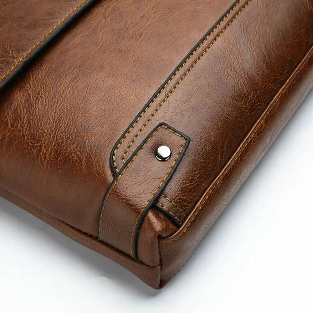Bradford Men's PU Leather Shoulder Bag - Stylish & Versatile Homme8