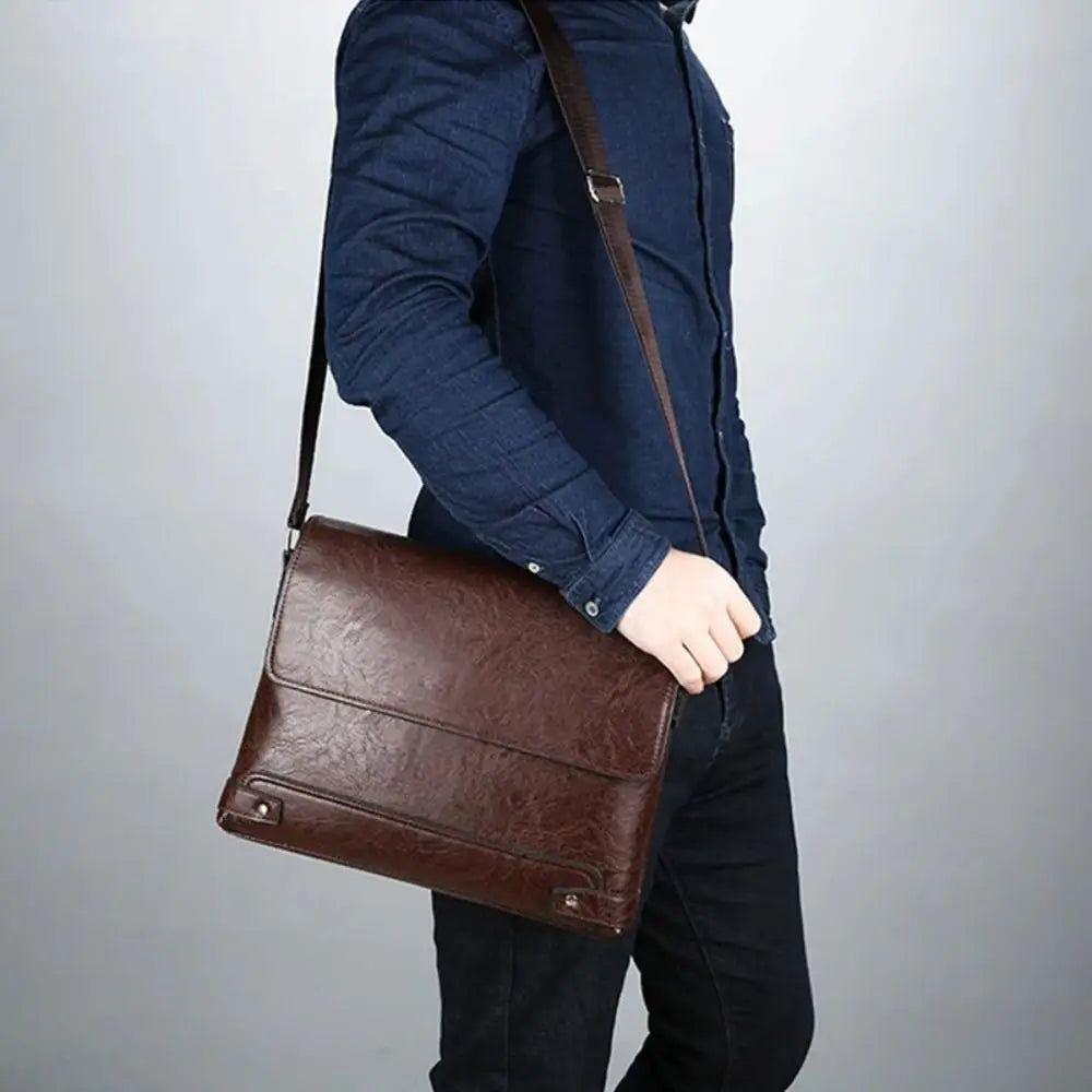 Bradford Men's PU Leather Shoulder Bag - Stylish & Versatile Homme8