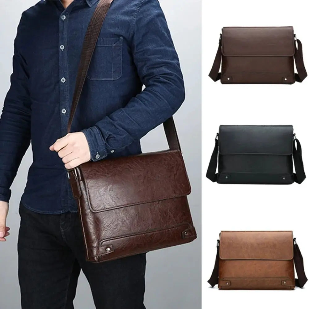 Bradford Men's PU Leather Shoulder Bag - Stylish & Versatile Homme8