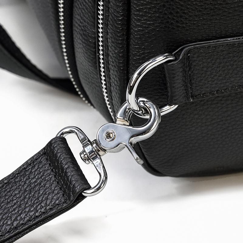 CHARLEROI Black Leather Duffle Bag - Stylish & Durable Travel Companion Homme8 leather duffle bag