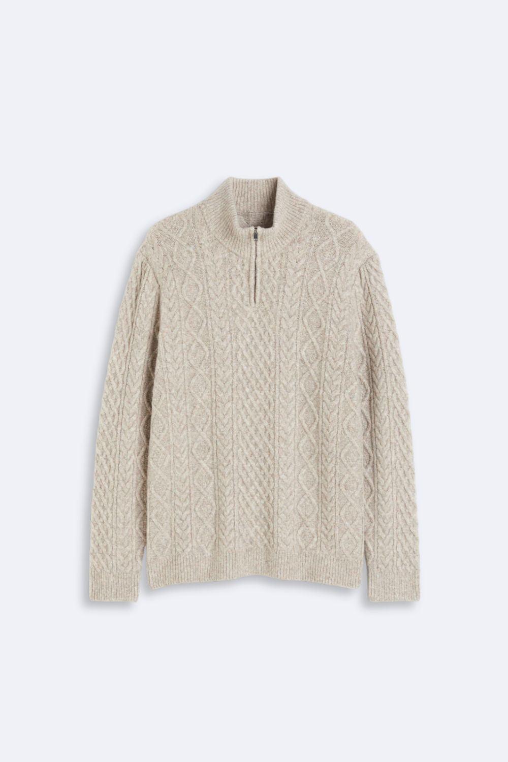 Classic Old Money Quarter Zip Pullover - Cozy & Stylish Homme8