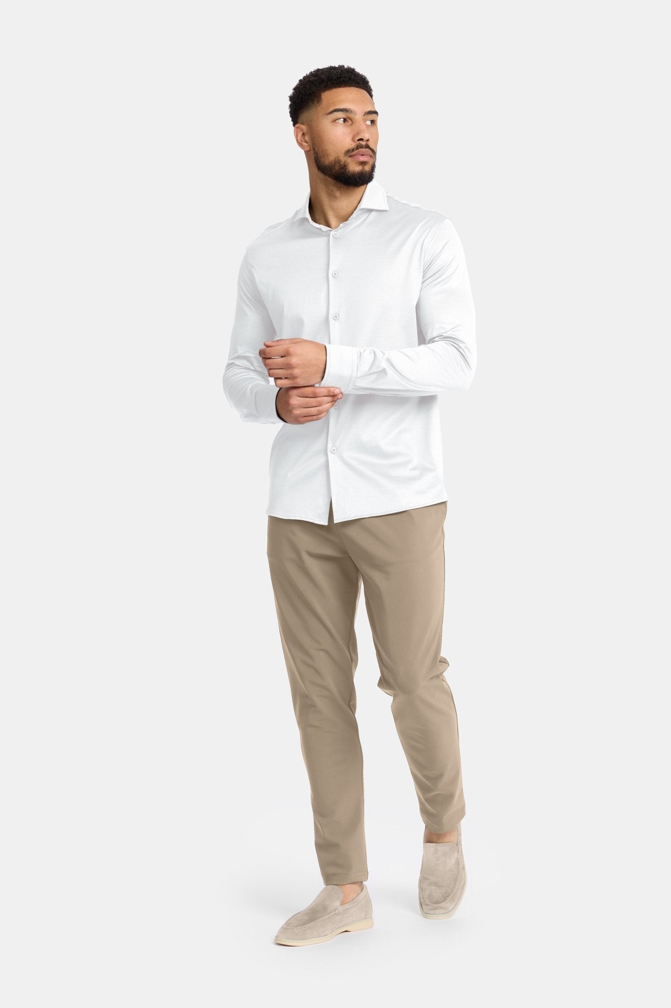 Classic White Formal Shirt - Timeless Elegance & Comfort Homme8 Overhemden