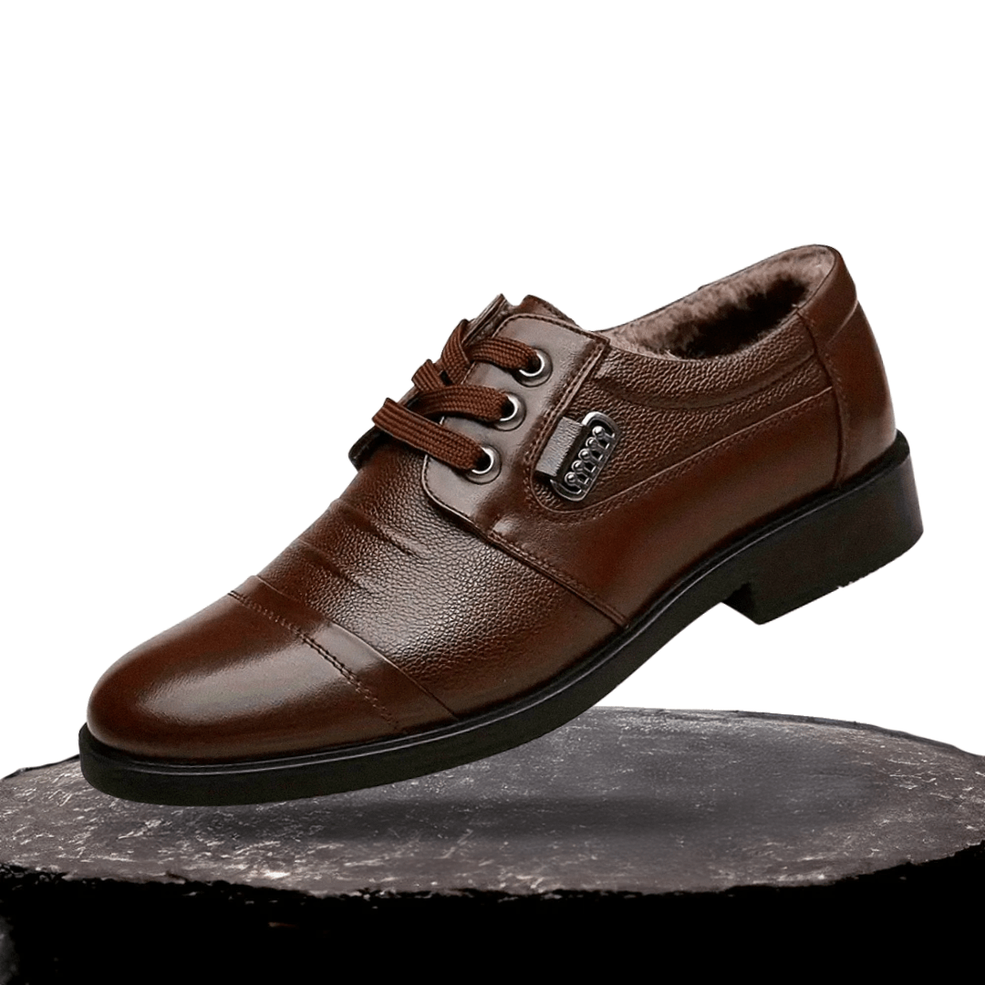 Cozy Non-Slip Rubber Sole Lace-Up Shoes with Plush Lining Homme8