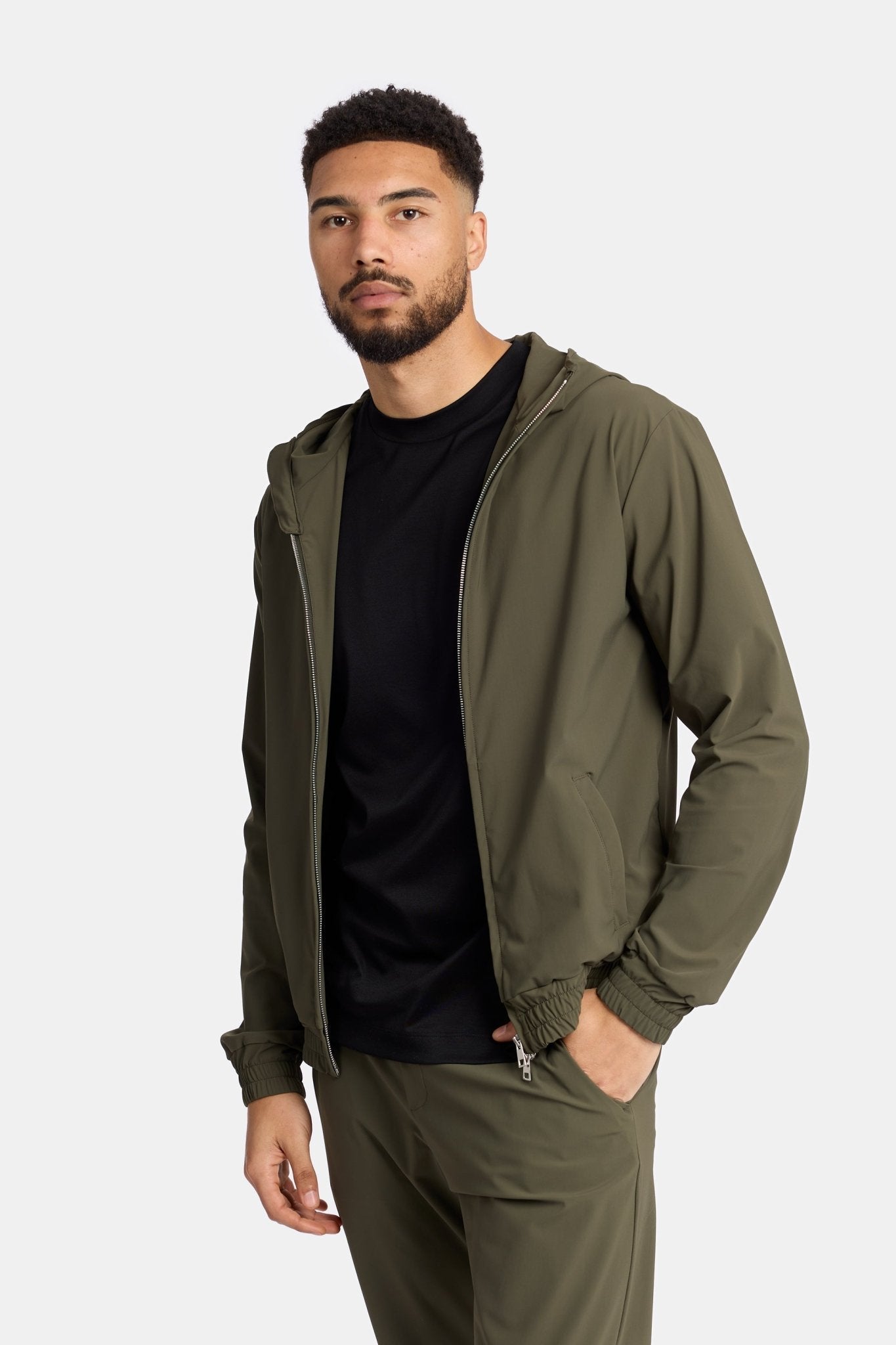 Dark Green Hooded Tech Vest - Stylish, Functional & Versatile Homme8 Trainingspak