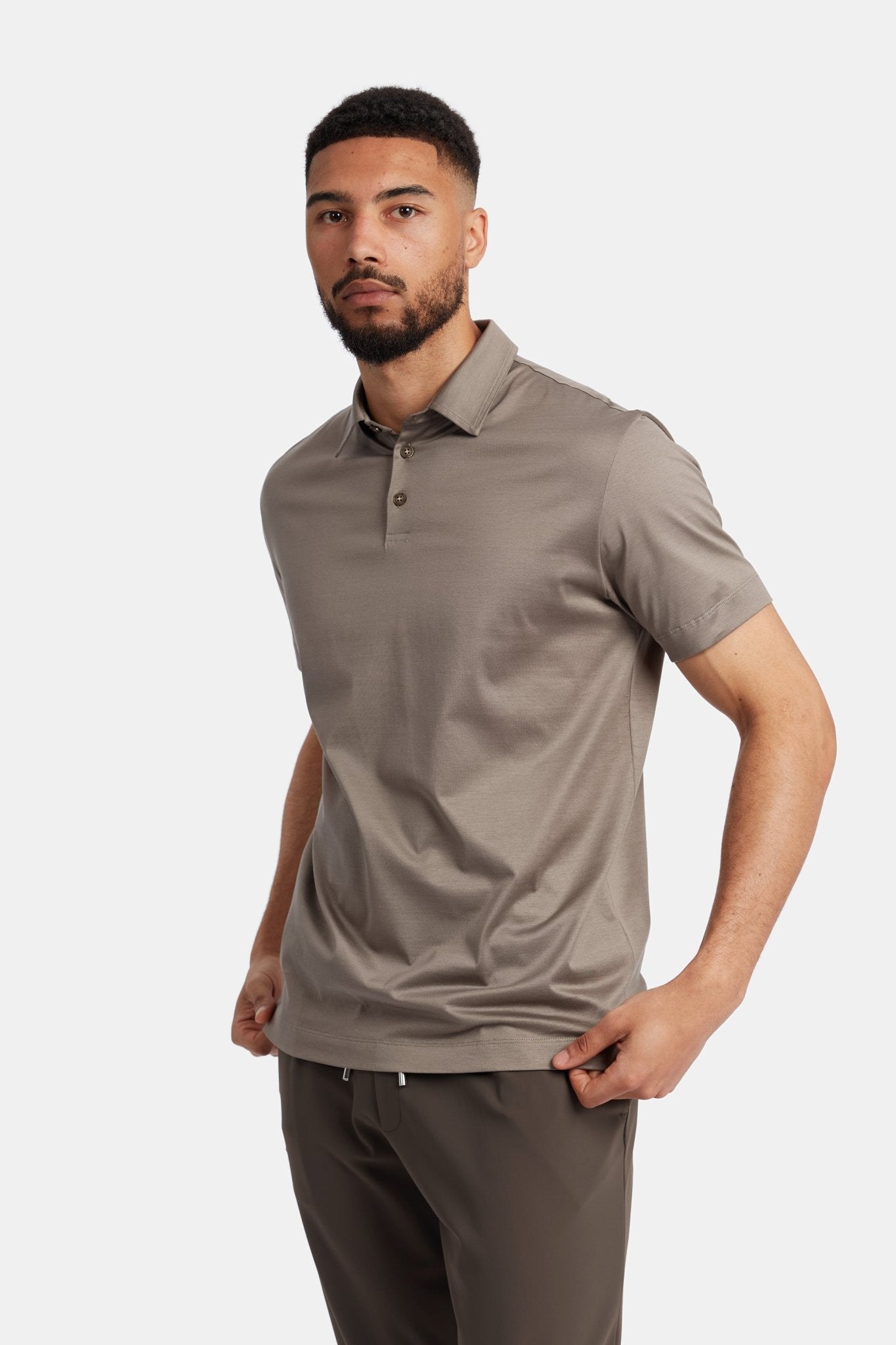 Desert Taupe Polo Shirt - Stylish Comfort for Every Occasion Homme8 Polo's