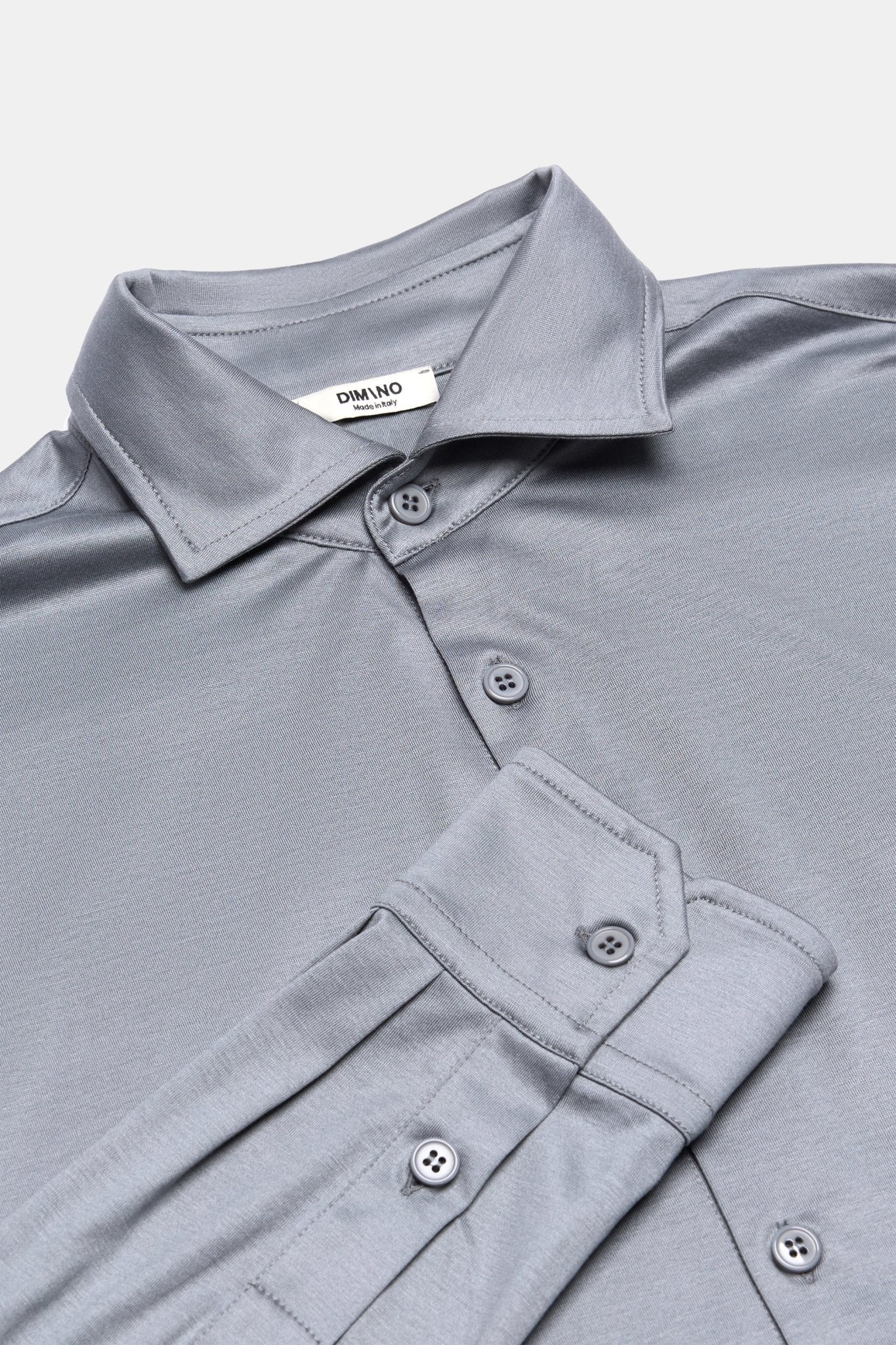 Elegant Mist Grey Formal Shirt - Perfect Fit & Timeless Style Homme8 Overhemden
