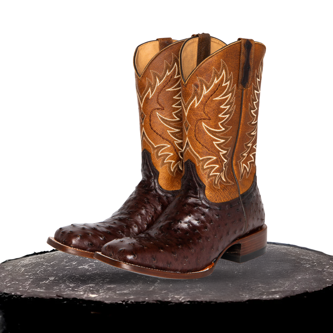 Gustav Mid-Calf Leather Boots - Stylish Embroidered Design Homme8