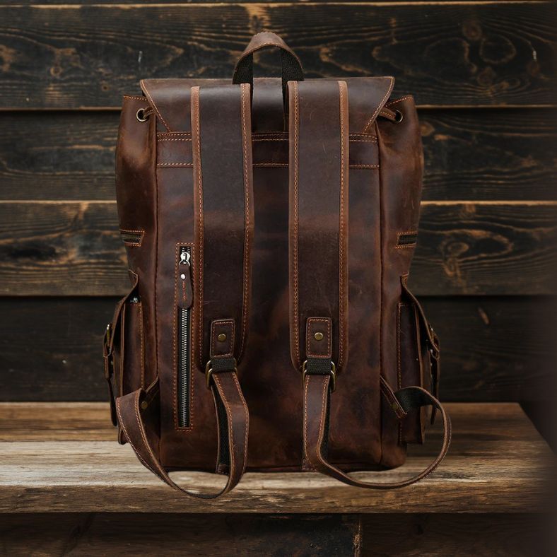 Leandro Men's Leather Backpack | Stylish, Durable & Versatile Homme8