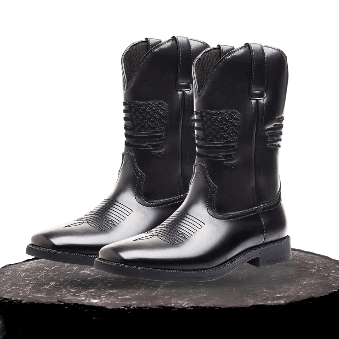 Leo Western Style Stitched Boots - Premium Comfort & Durability Homme8