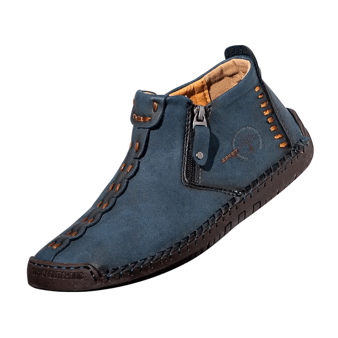 Logan Classic Men's Leather Ankle Shoes - Timeless Style & Comfort Homme8