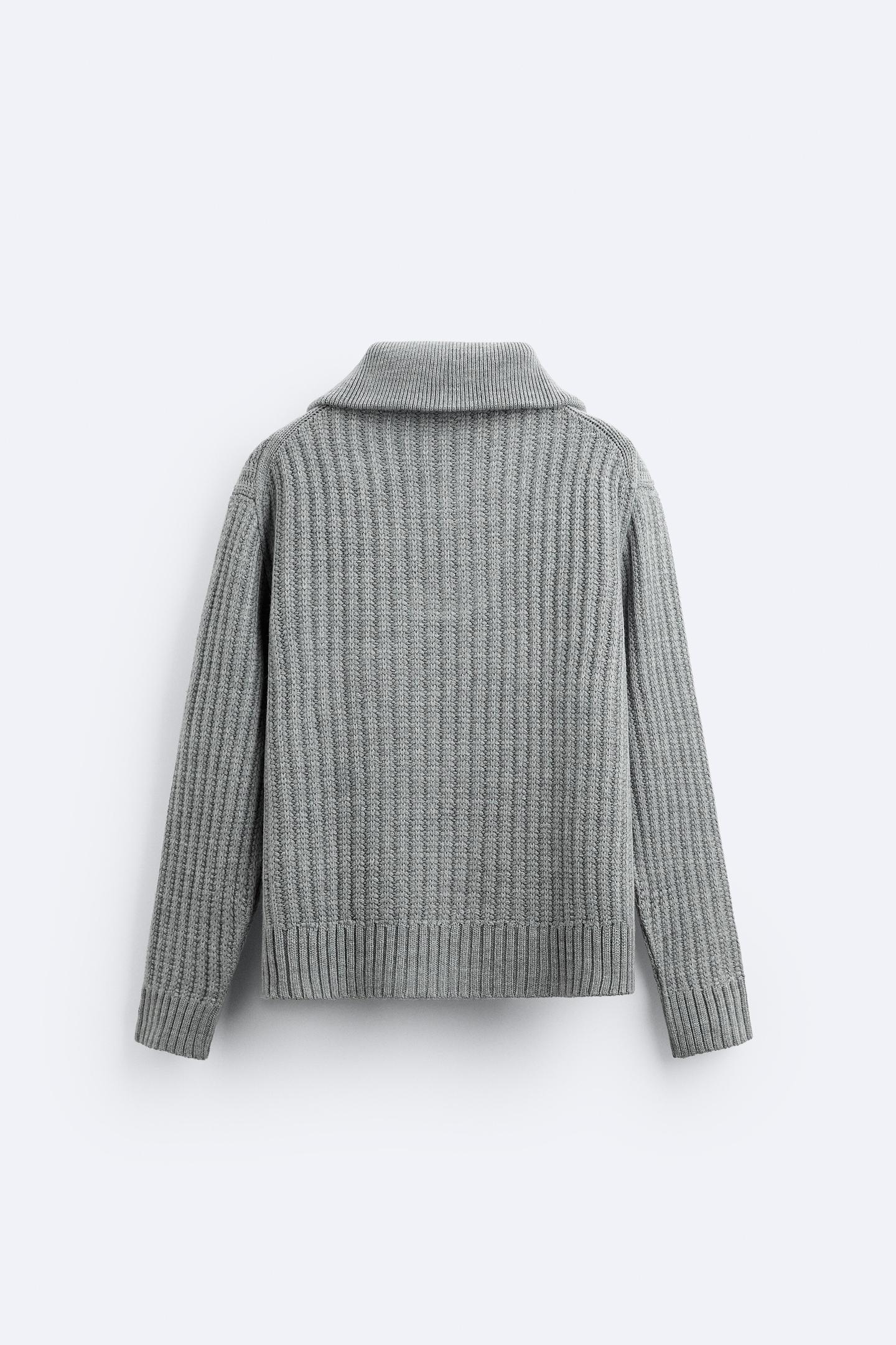 Luxurious Old Money Warm Zip-Up Pullover Sweater for Comfort Homme8