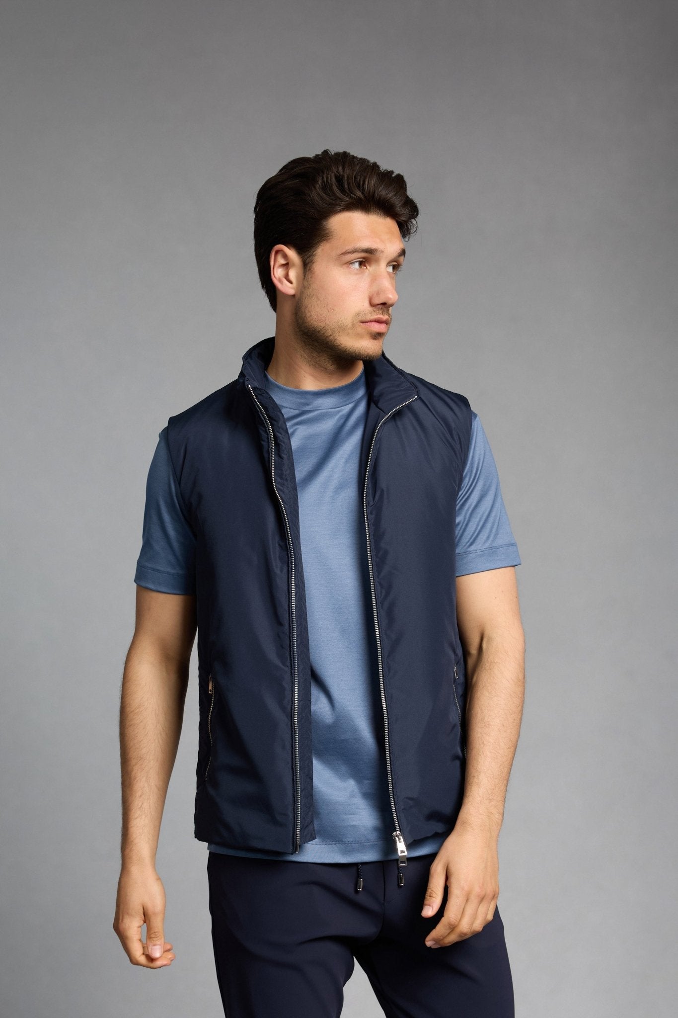 Midnight Blue Bodywarmer - Stylish & Warm Outerwear for All Seasons Homme8 Bodywarmer