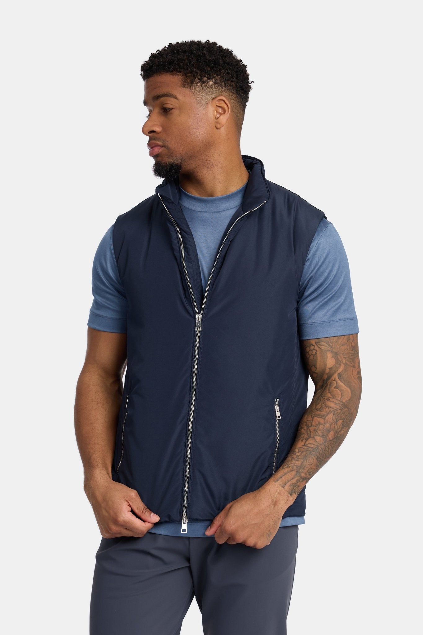 Midnight Blue Bodywarmer - Stylish & Warm Outerwear for All Seasons Homme8 Bodywarmer
