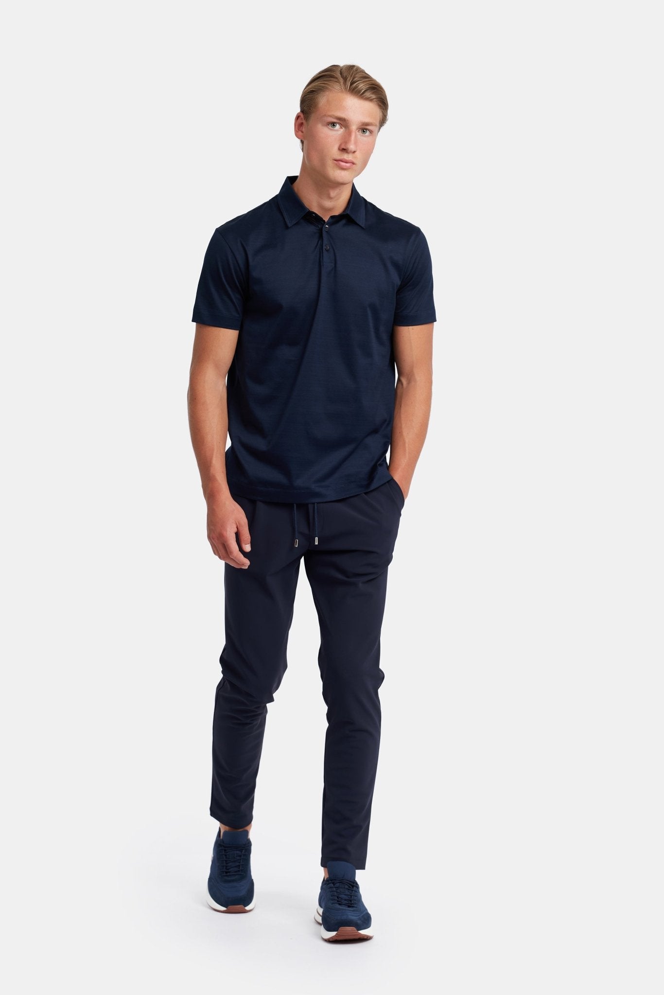 Midnight Blue Polo Shirt - Stylish Comfort & Versatile Fit Homme8 Polo's