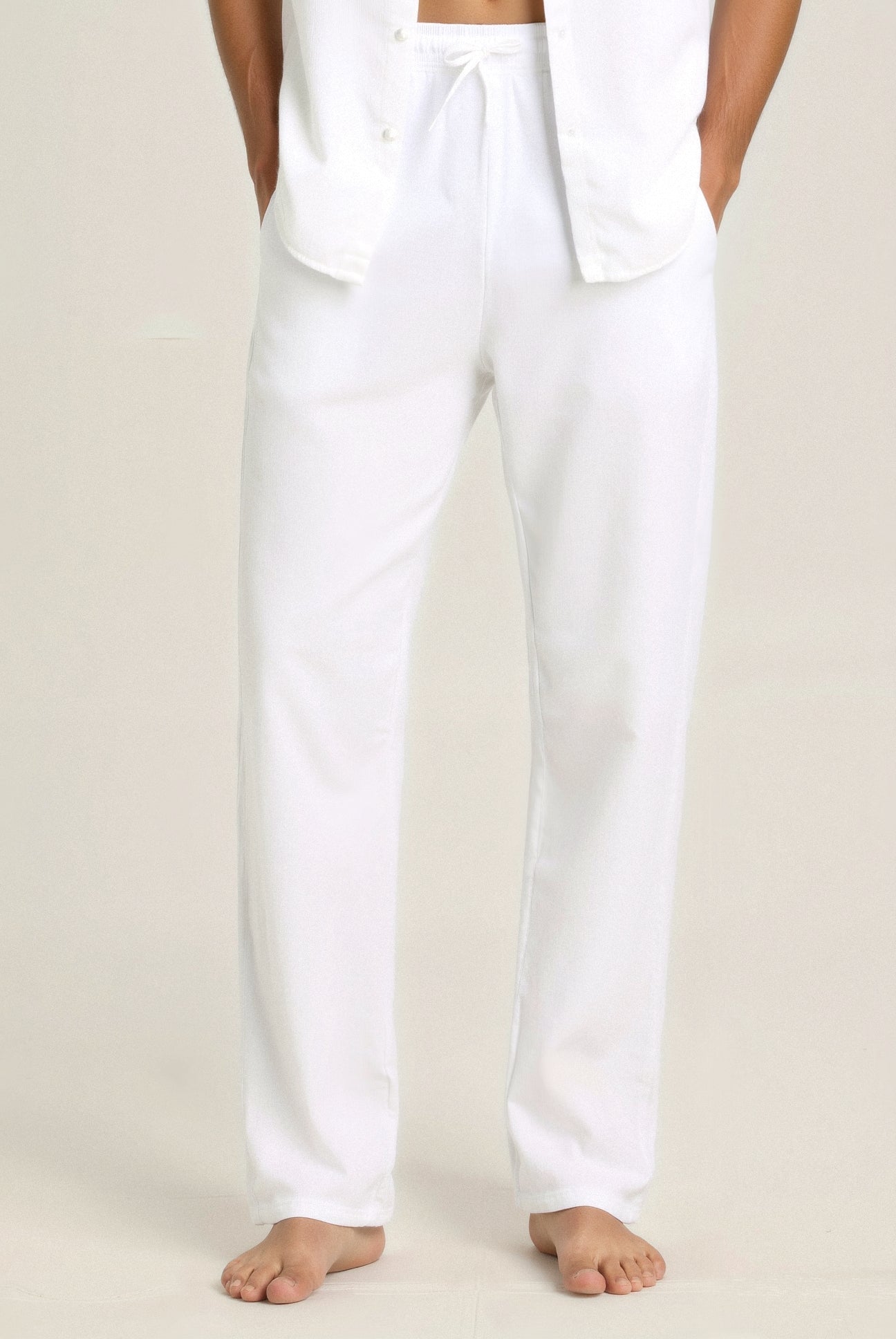 Old Money Lightweight Cotton Linen Beach Pants for Effortless Elegance Homme8