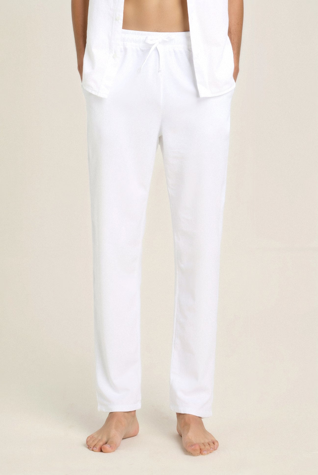 Old Money Lightweight Cotton Linen Beach Pants for Effortless Elegance Homme8