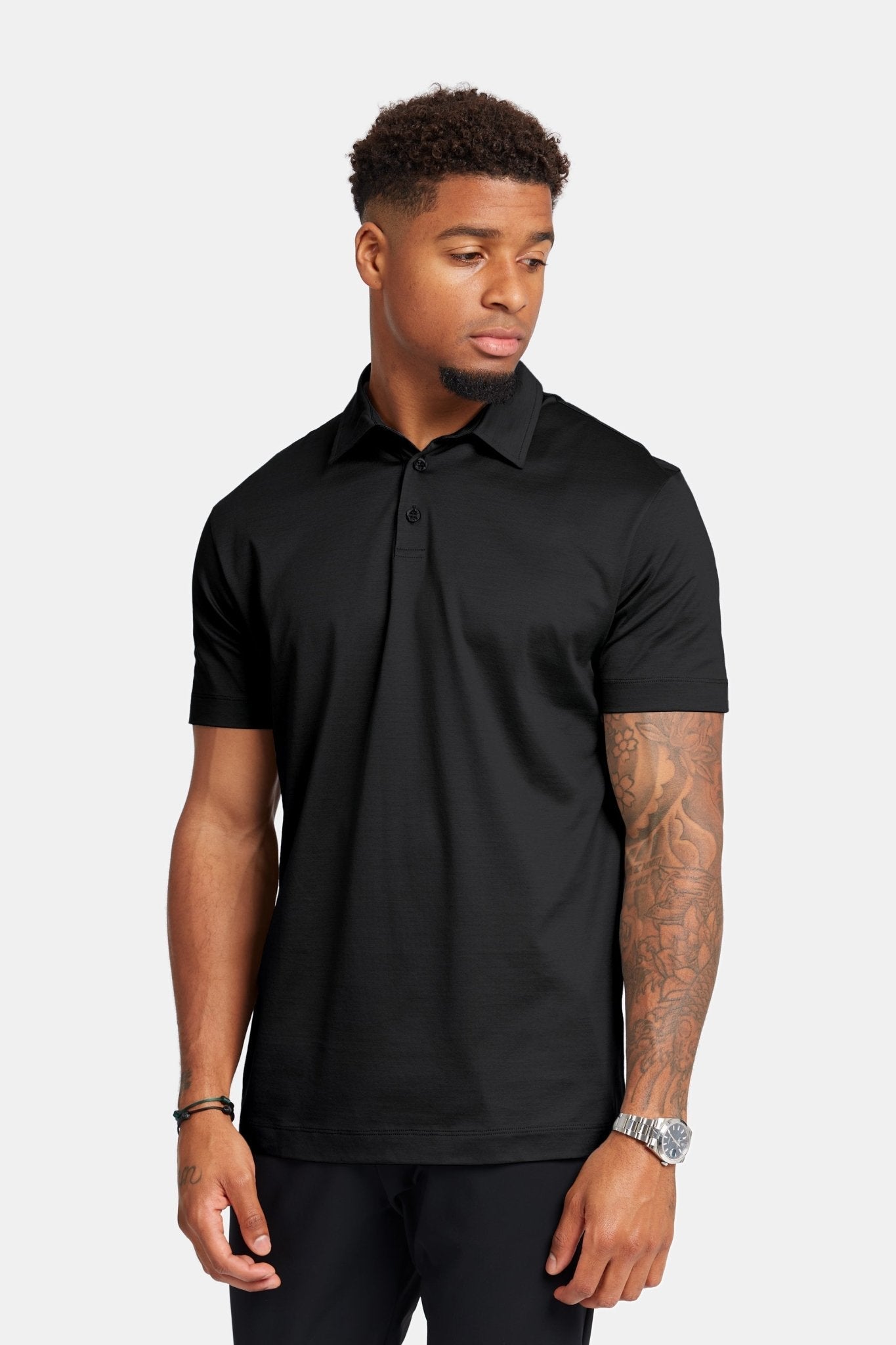 Onyx Black Polo Shirt - Stylish Comfort & Versatile Fit Homme8 Polo's