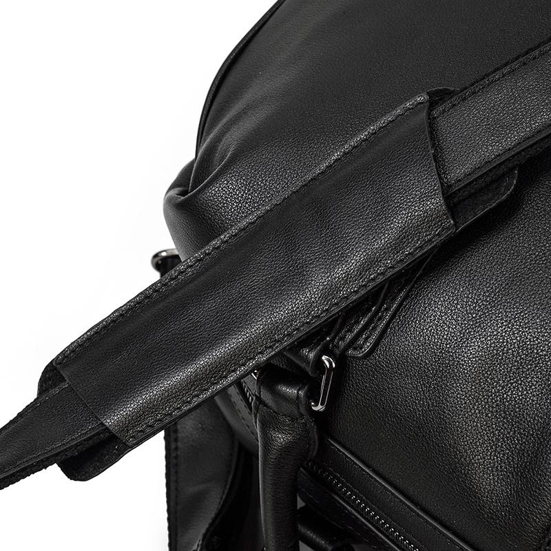 Premium Black Leather Holdall Bag NASHVILLE - Stylish & Durable Homme8 leather duffle bag