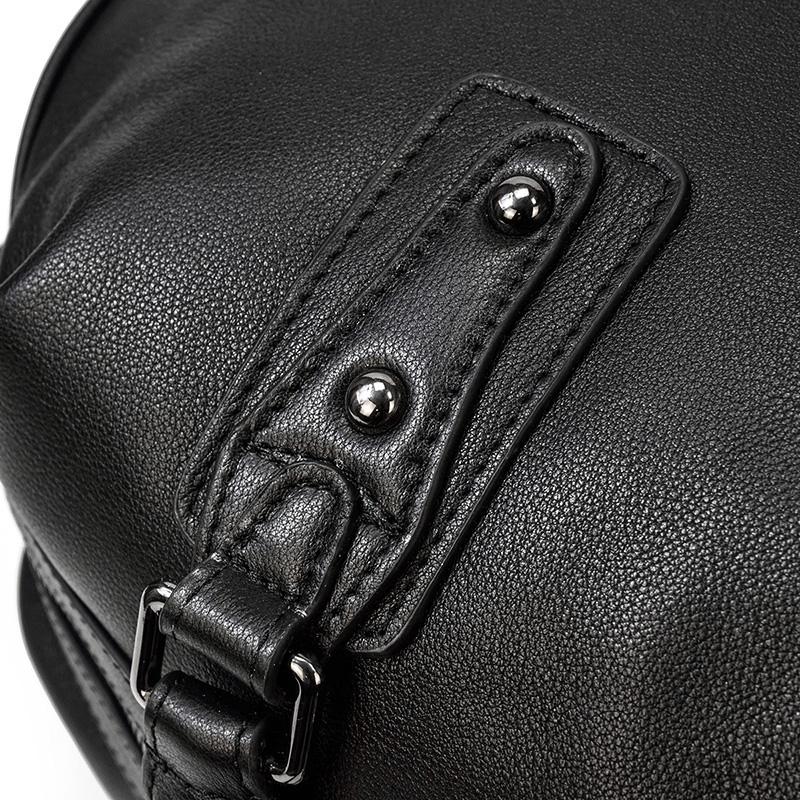 Premium Black Leather Holdall Bag NASHVILLE - Stylish & Durable Homme8 leather duffle bag