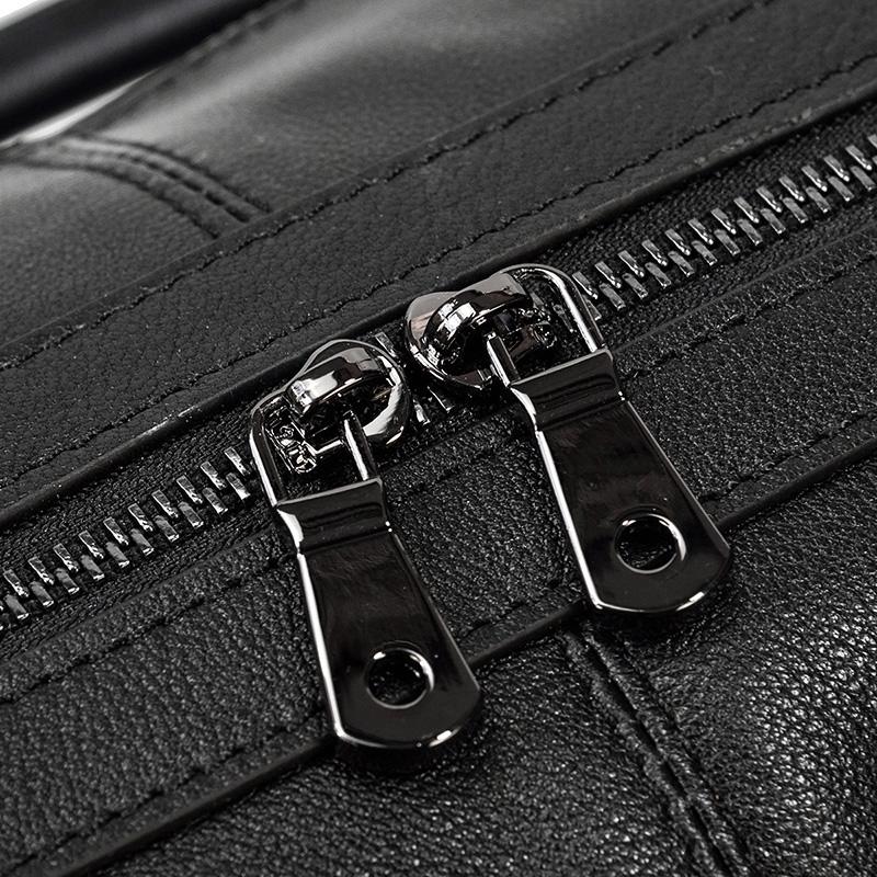 Premium Black Leather Holdall Bag NASHVILLE - Stylish & Durable Homme8 leather duffle bag