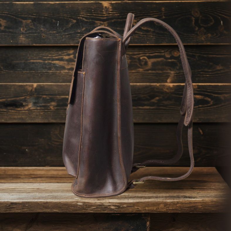 Premium Business Leather Backpack HOUSTON - Stylish & Functional Homme8 leather backpack