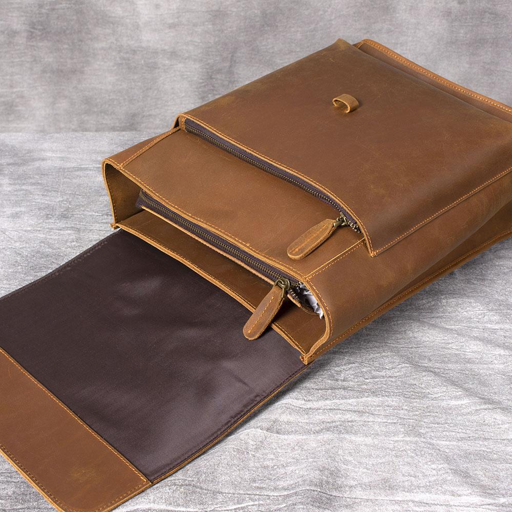 Premium Business Leather Backpack HOUSTON - Stylish & Functional Homme8 leather backpack