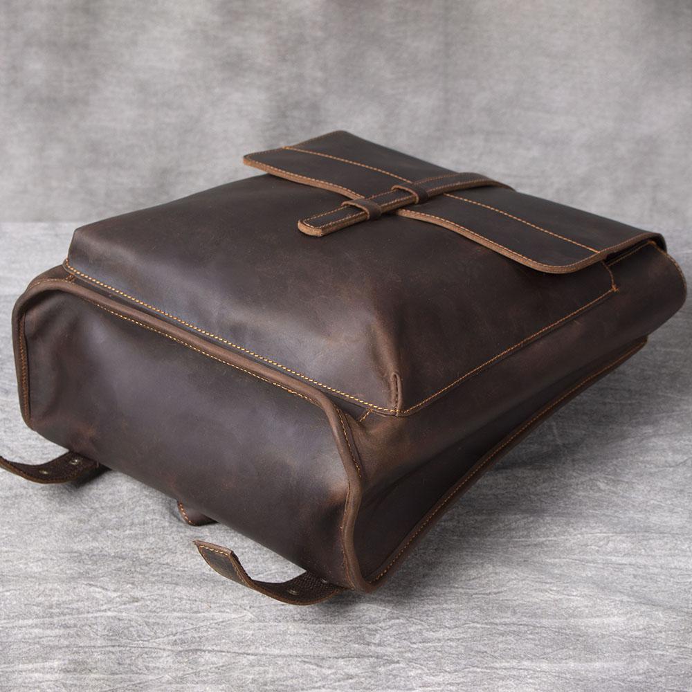 Premium Business Leather Backpack HOUSTON - Stylish & Functional Homme8 leather backpack
