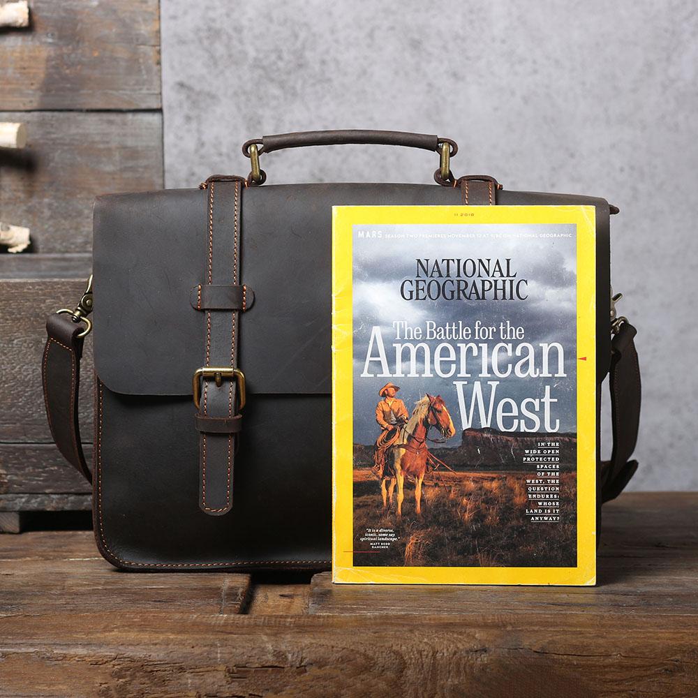 Premium Leather Courier Bag | NAMUR - Stylish & Durable Homme8 leather shoulder bag
