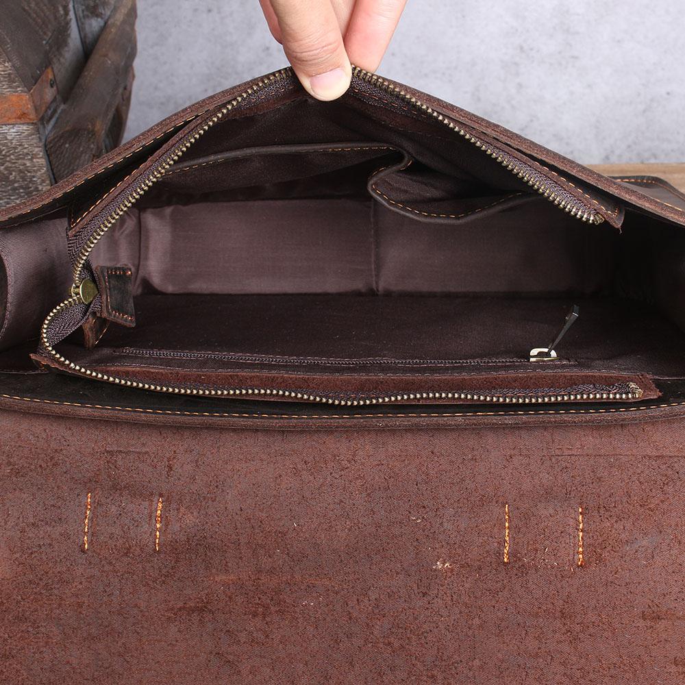Premium Leather Courier Bag | NAMUR - Stylish & Durable Homme8 leather shoulder bag