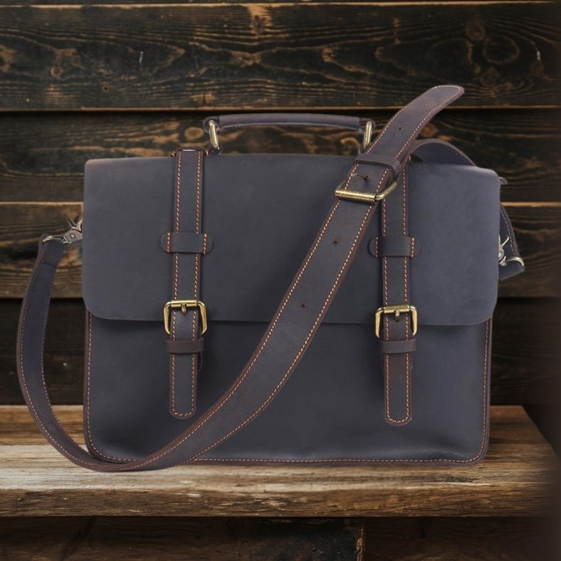 Premium Leather Courier Bag | NAMUR - Stylish & Durable Homme8 leather shoulder bag