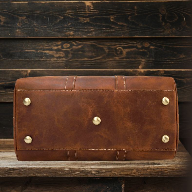 Premium Leather Duffle Bag | LEUVEN - Stylish & Durable Travel Companion Homme8 leather duffle bag