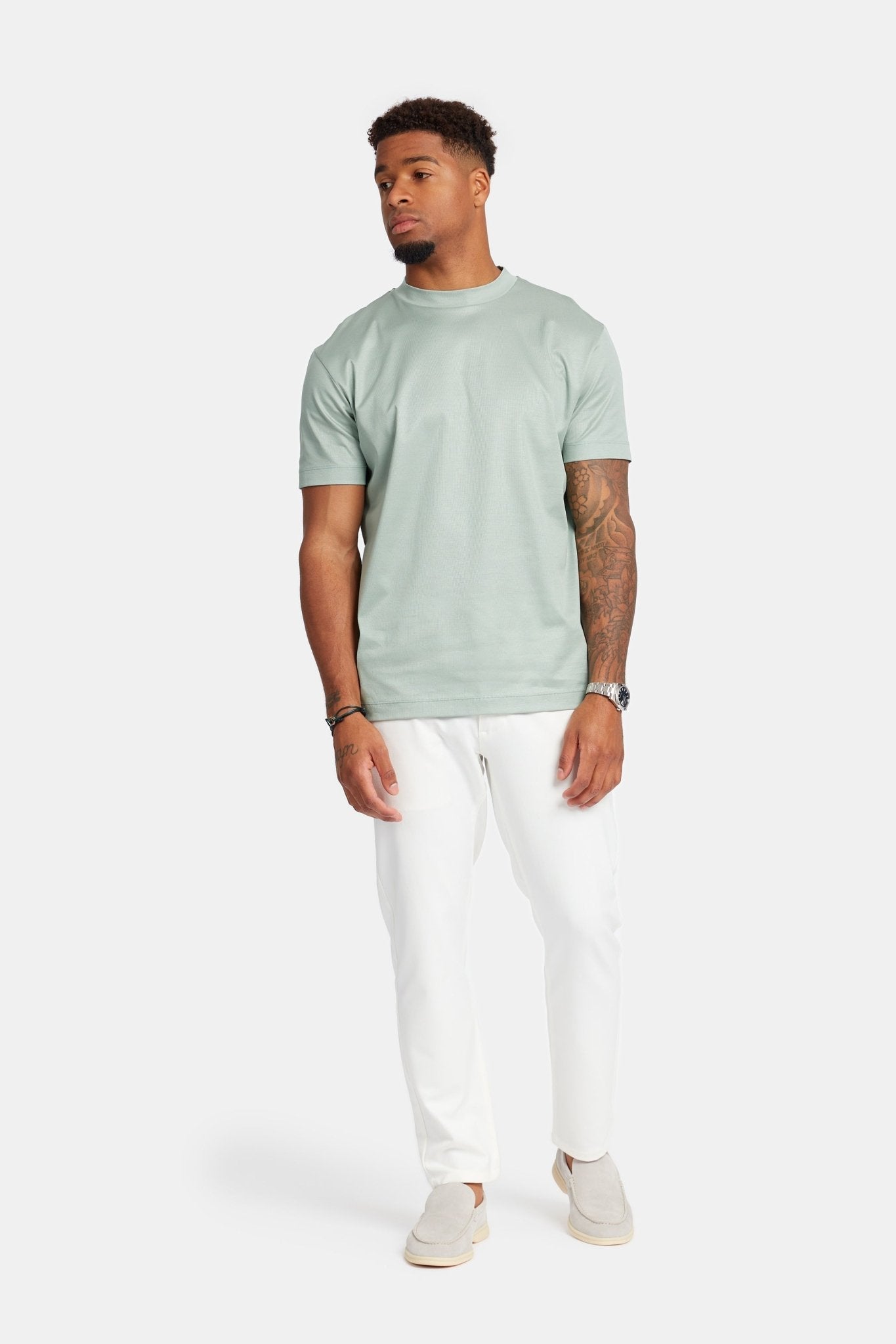 Premium Mint Green T-Shirt - Soft, Stylish & Eco-Friendly Homme8 T-shirt