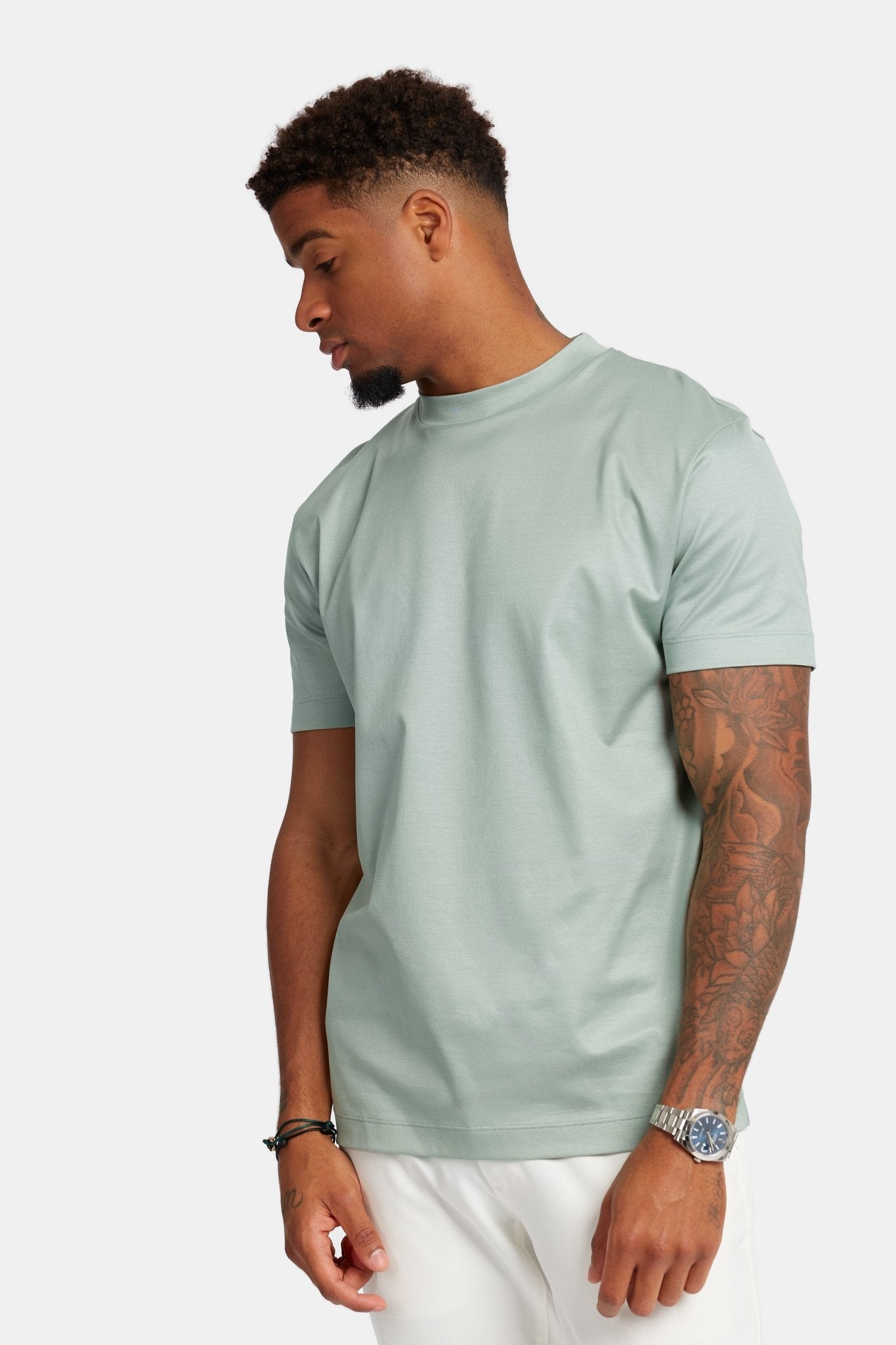 Premium Mint Green T-Shirt - Soft, Stylish & Eco-Friendly Homme8 T-shirt