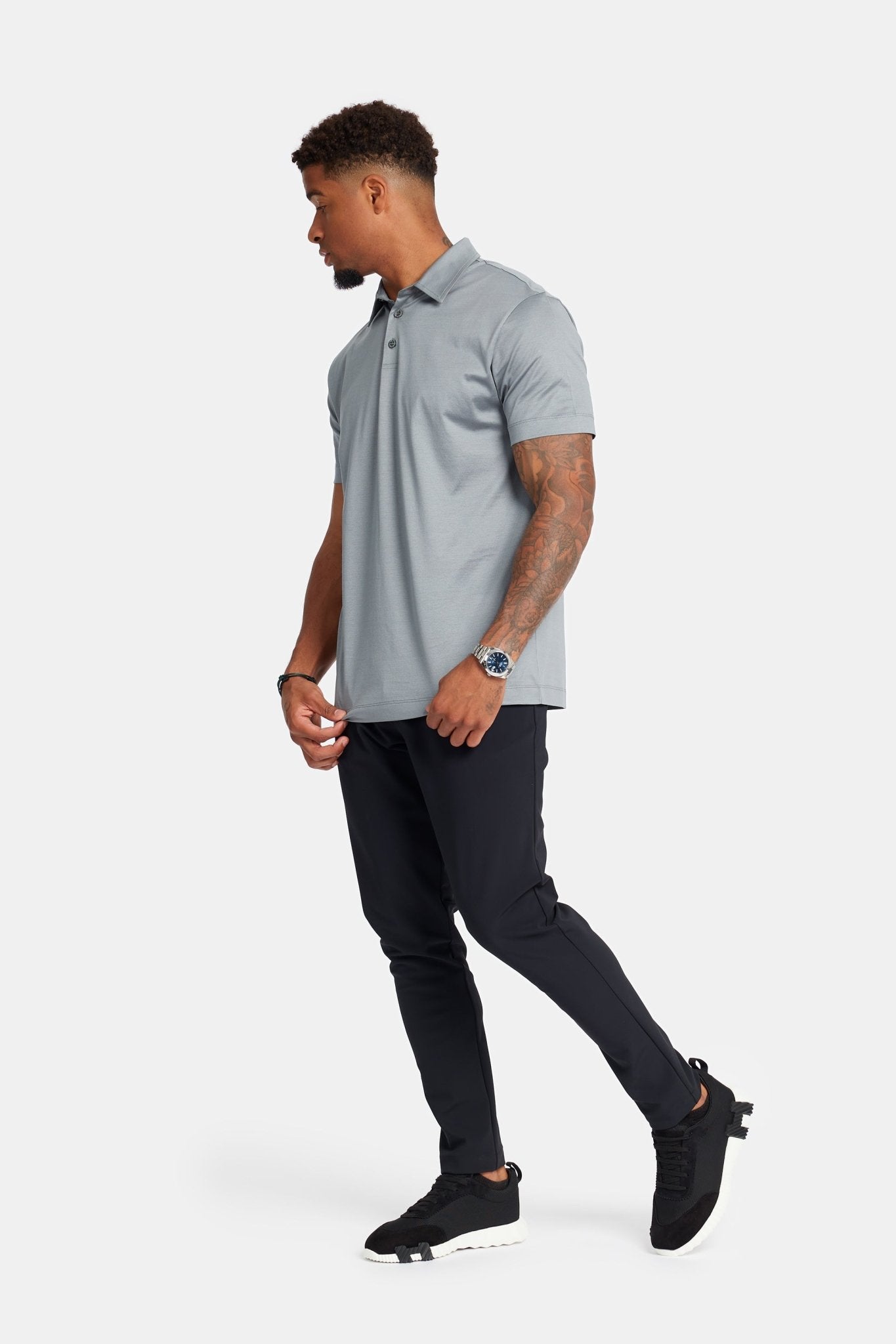 Premium Mist Grey Polo Shirt - Stylish Comfort & Versatile Fit Homme8 Polo's