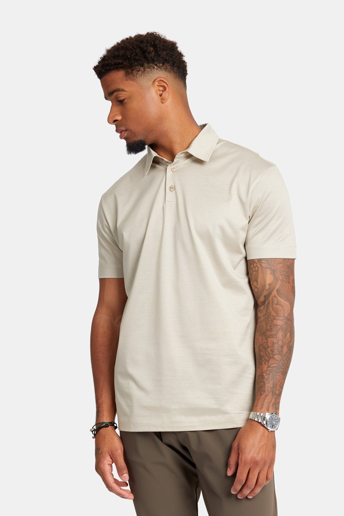 Premium Sandstone Beige Polo Shirt - Comfort & Style Combined Homme8 Polo's