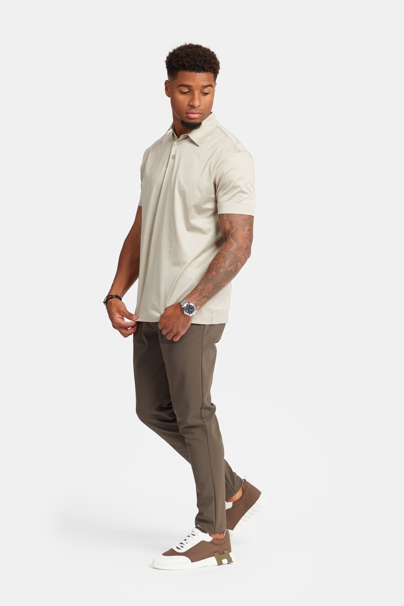 Premium Sandstone Beige Polo Shirt - Comfort & Style Combined Homme8 Polo's