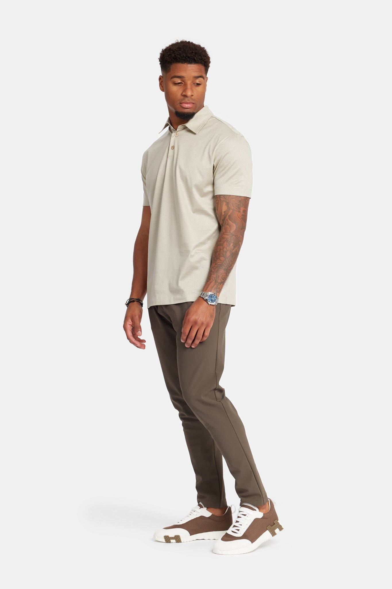 Premium Sandstone Beige Polo Shirt - Comfort & Style Combined Homme8 Polo's