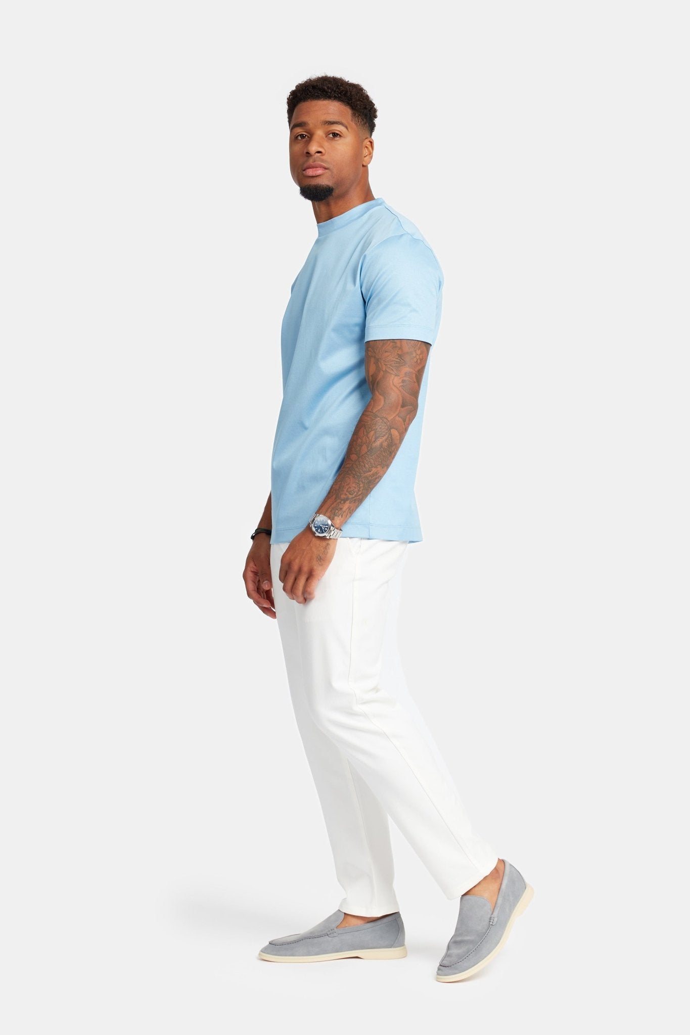 Premium Sky Blue T-Shirt - Comfort & Style for Every Occasion Homme8 T-shirt