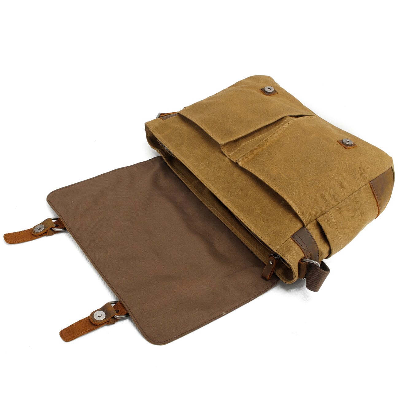 RENO Canvas Laptop Messenger Bag - Stylish, Durable & Functional Homme8 Waxed Canvas Messenger Bag