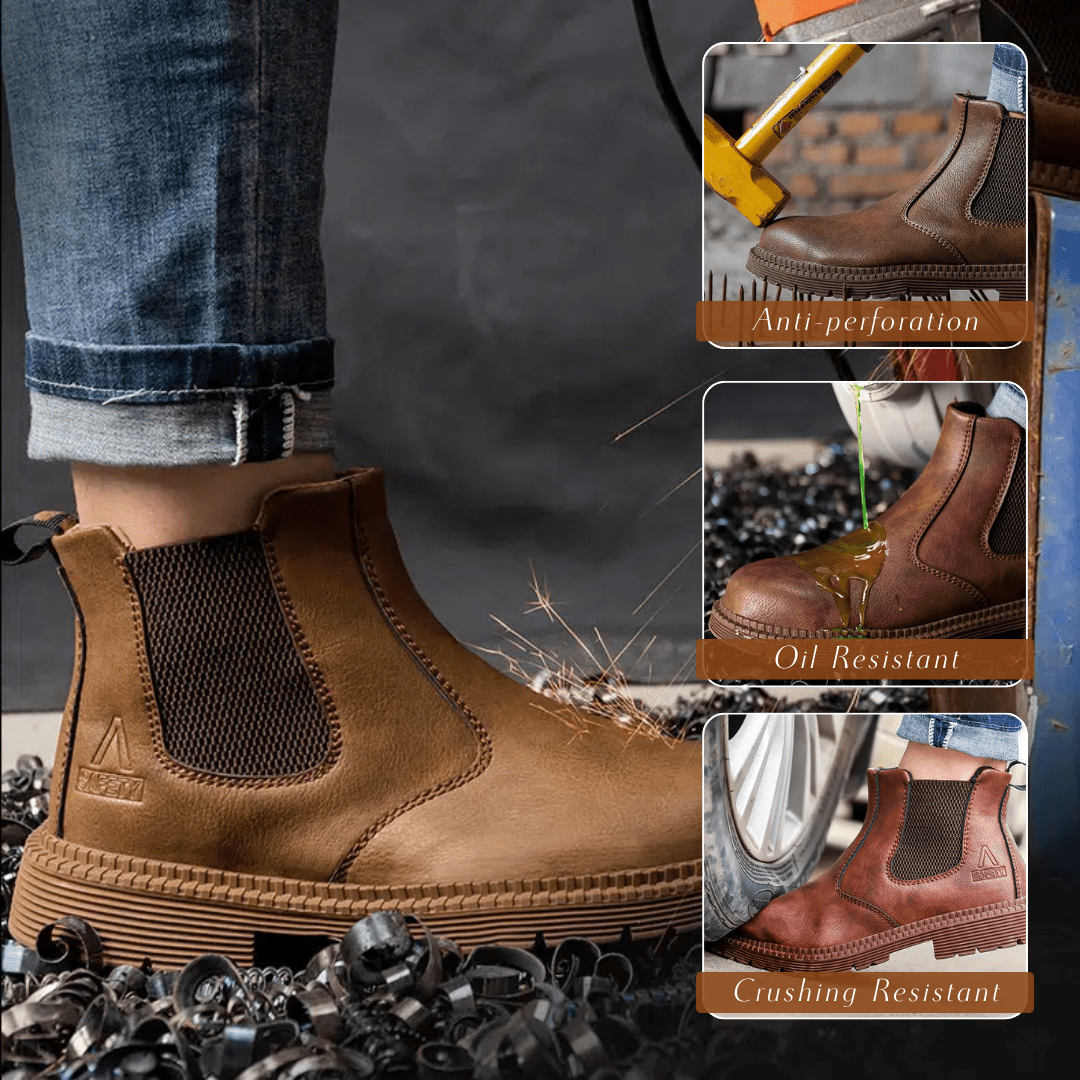 RobustFlex Men's Safety Shoes - Durable, Comfortable, Slip-Resistant Homme8