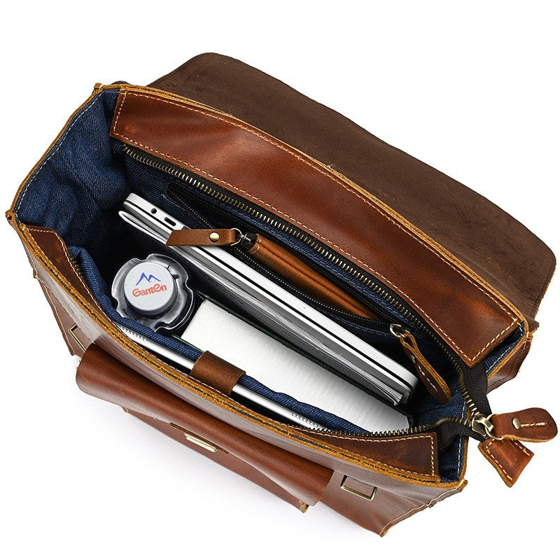 SCOTTSDALE Leather Convertible Backpack - Stylish & Versatile Homme8