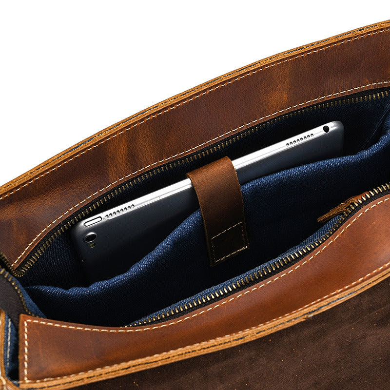 SCOTTSDALE Leather Convertible Backpack - Stylish & Versatile Homme8