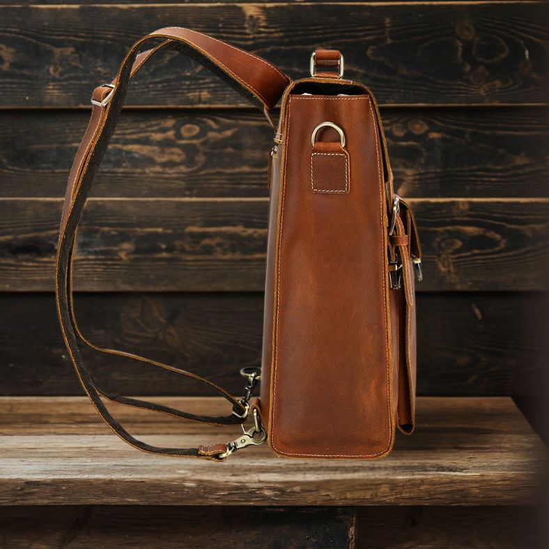 SCOTTSDALE Leather Convertible Backpack - Stylish & Versatile Homme8