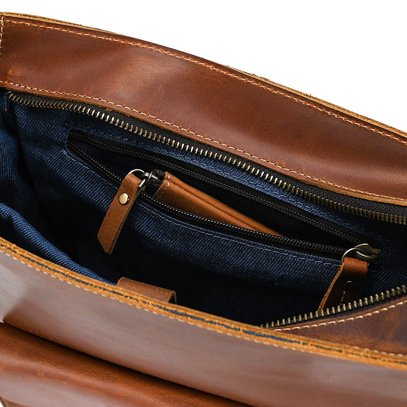 SCOTTSDALE Leather Convertible Backpack - Stylish & Versatile Homme8