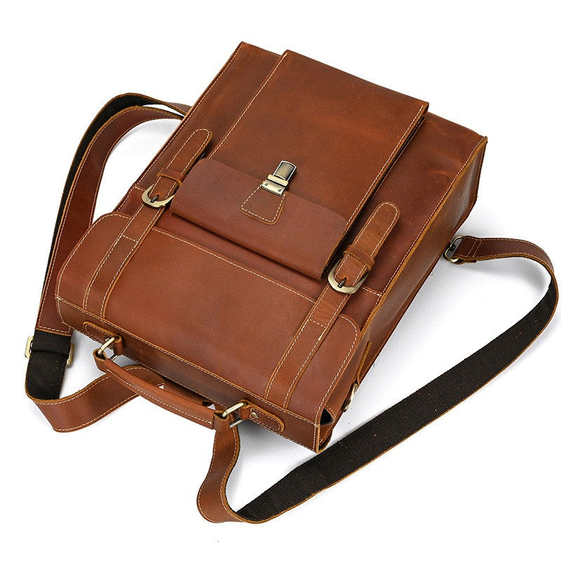 SCOTTSDALE Leather Convertible Backpack - Stylish & Versatile Homme8